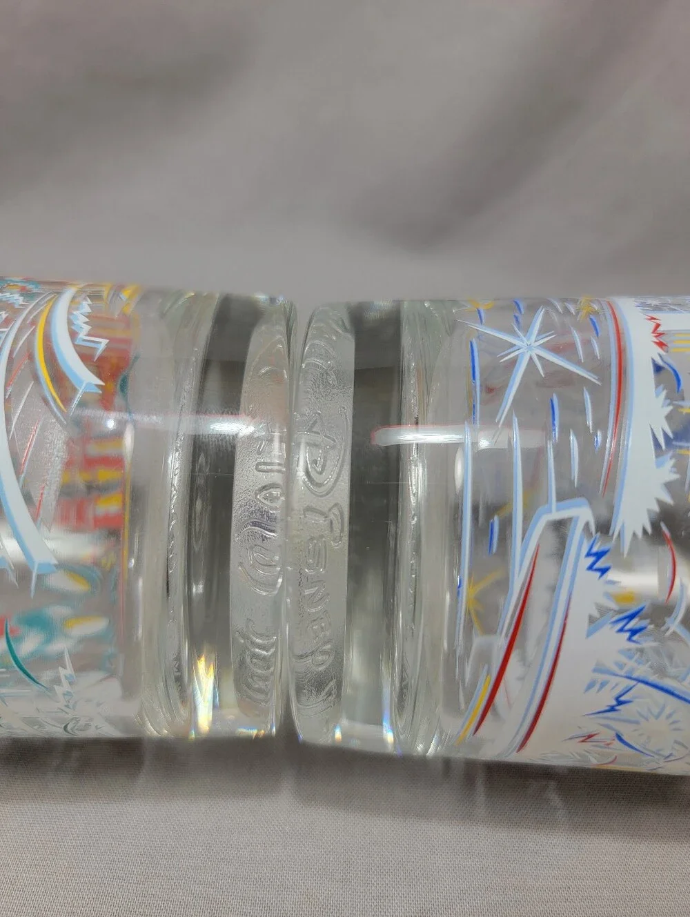 Vtg Disney Remember The Magic 25 Years McDonald's Glasses Mickey Donald Duck Lot